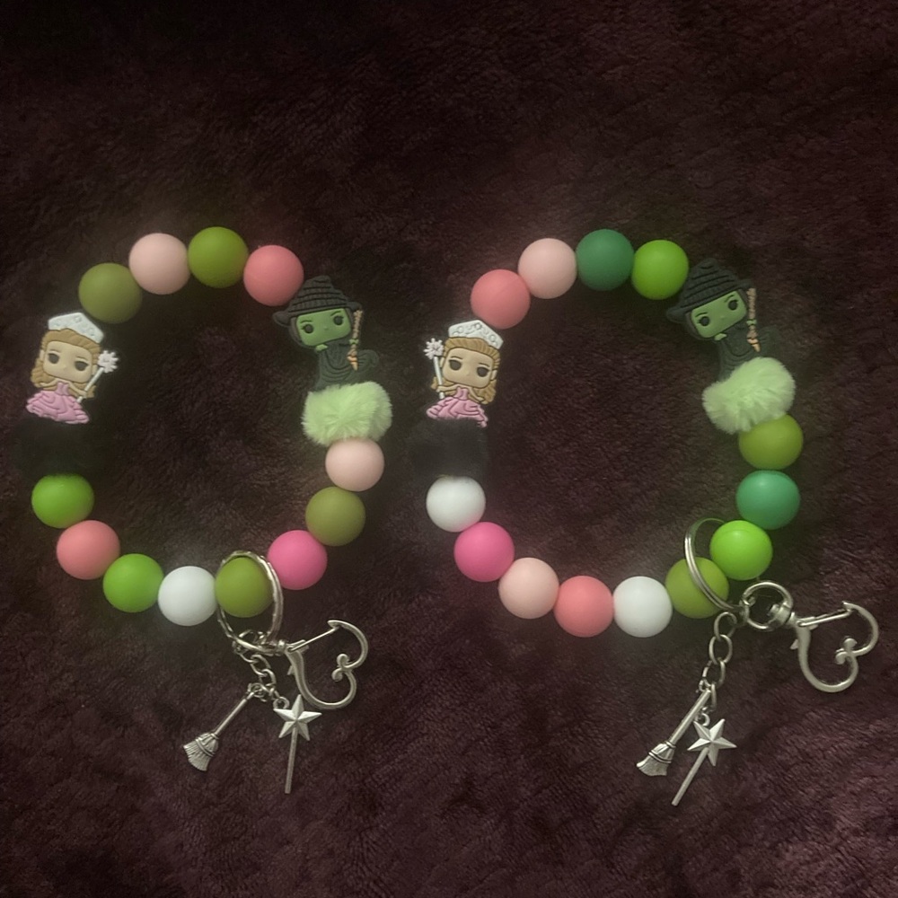Colorful Beaded Charm Bracelet